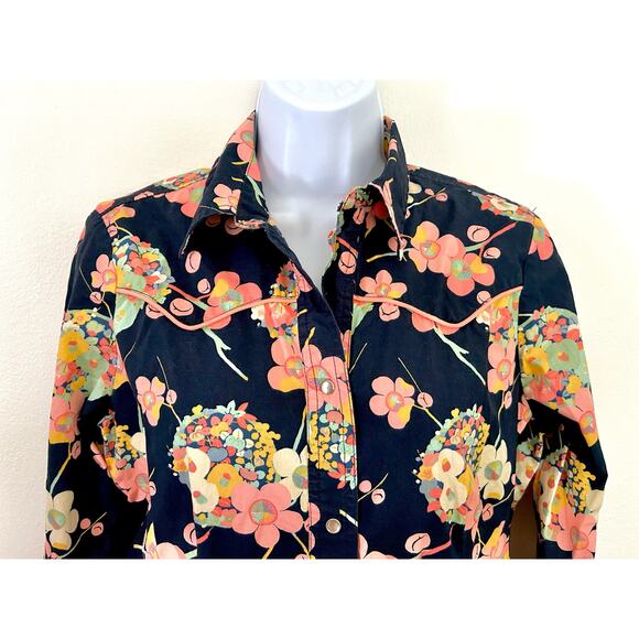 GAP 1969 Floral Western Style Shirt - Picture 1 of 8